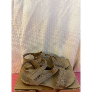 Otbt forever Theodora sandals 8.5 brown suede leather